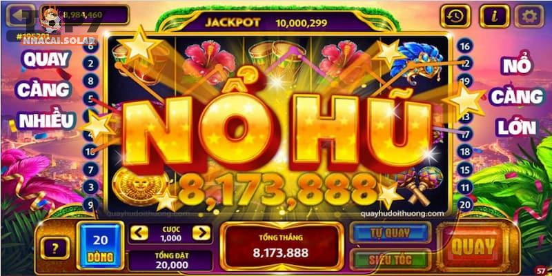 Sảnh game quay slot thú, vị tỷ lệ thắng cao 