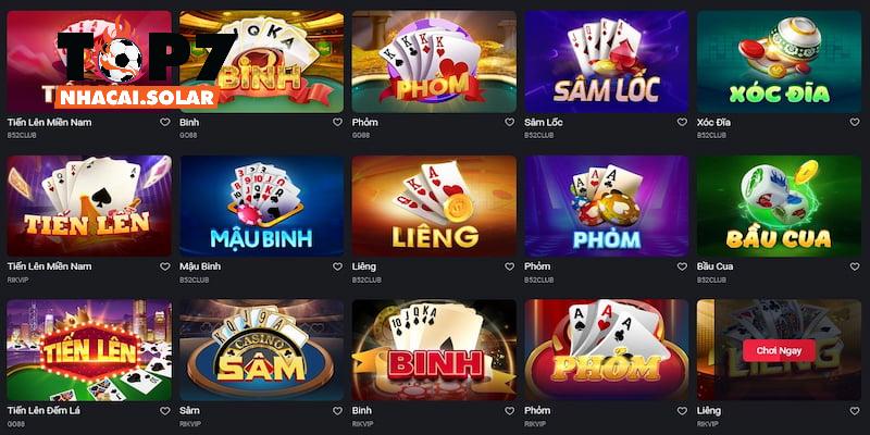 Ứng dụng của DEBET với đa dạng sảnh game